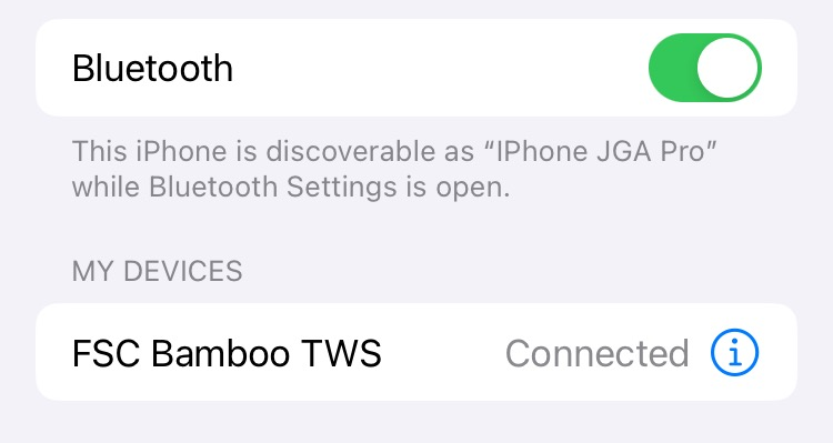 Earbuds connected