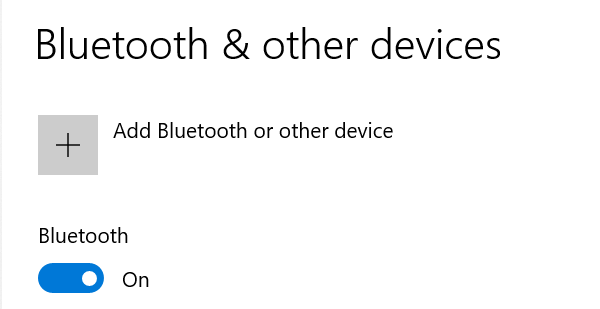 Paramètres Bluetooth Windows